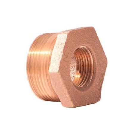 Merit Brass 1 In. X 1/2 In. Lead Free Brass Bushing - MNPT X FNPT - 125 PSI - Import XNL114-1608